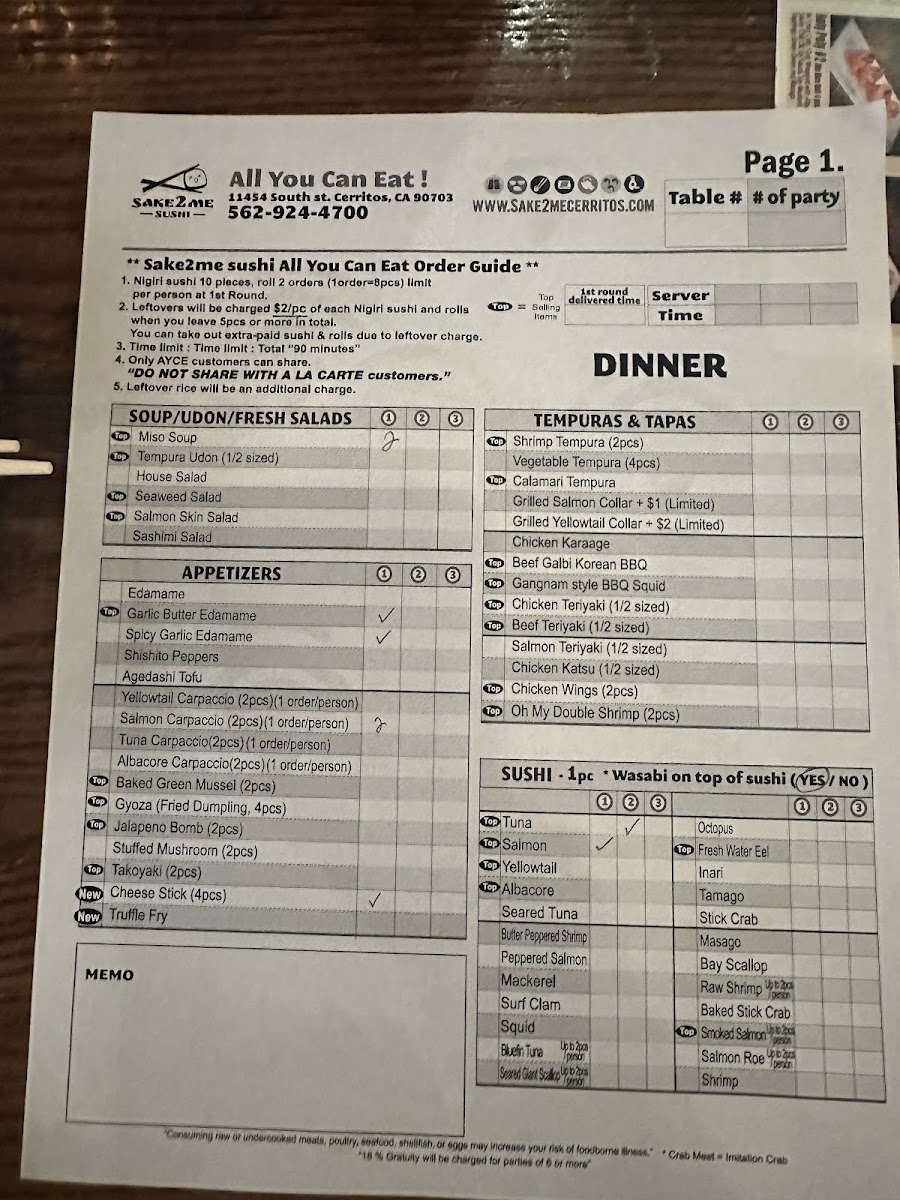 Sake2Me Sushi - Cerritos Menu - Image 2