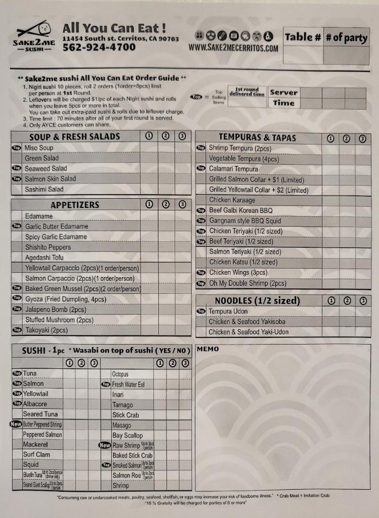 Sake2Me Sushi - Cerritos Menu - Image 5